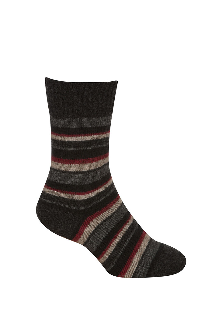 Merino Possum Unisex Striped Sock image 1